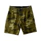 Men's Olive Camo Print Drawstring Cargo Shorts